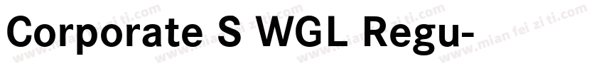 Corporate S WGL Regu字体转换